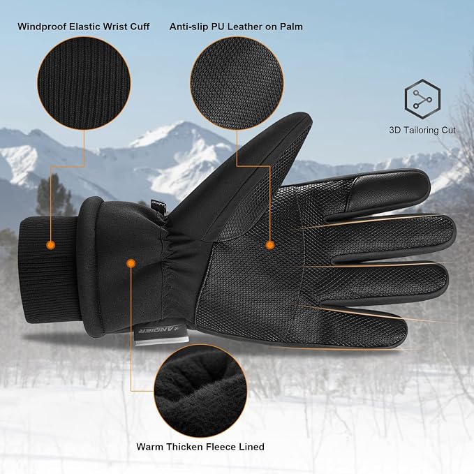 Guantes de Invierno Anqier Táctiles para Hombre miniatura 5