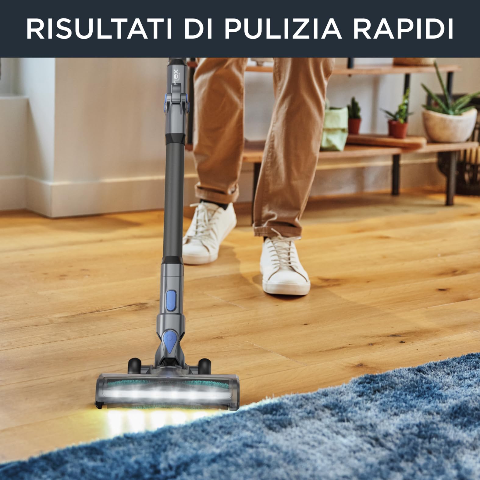 Rowenta X-PERT 3.60 Aspirapolvere Senza Fili Potente, Kit Animal Care, Scopa Elettrica Senza Fili Ricaricabile Leggera, Aspirapolvere Senza Sacco, Tecnologia Flex, Autonomia 45 Min, Luci LED, RH6971