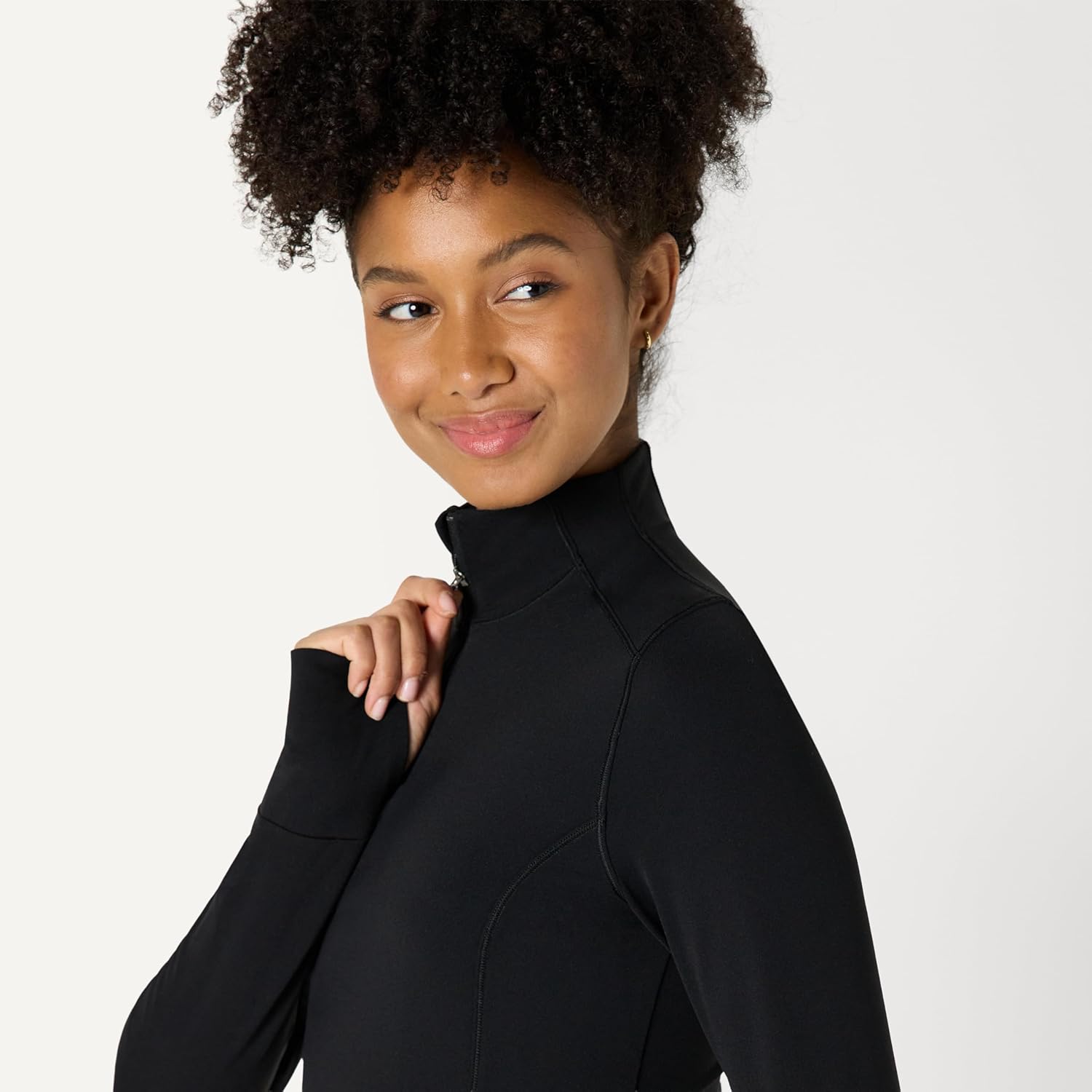 Amazon Essentials Women's Active FormFlex Buttery Soft Slim Fit Quarter Zip Long Sleeve Pullover Jacket - Image 5