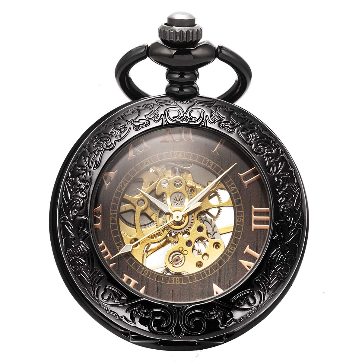 Manchda Mens Fob Watch Manchda Pocket Watch With Chain For Men