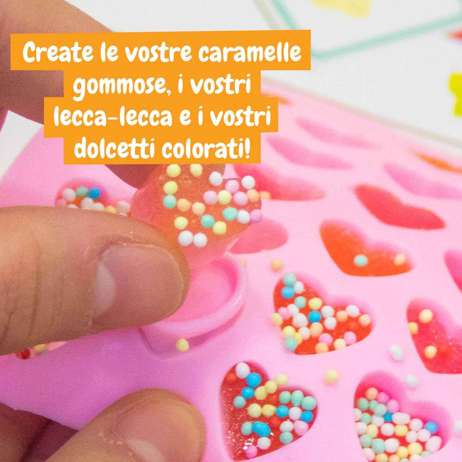 Science4you Laboratorio di Dolchi per Bambini - Giochi per fare Caramelle Gommose, Lecca-lecca e molto altro, 26 contenuti e 6 Esperimenti, Giocattoli, Regalo per Bambino e Bambina 8+ anni