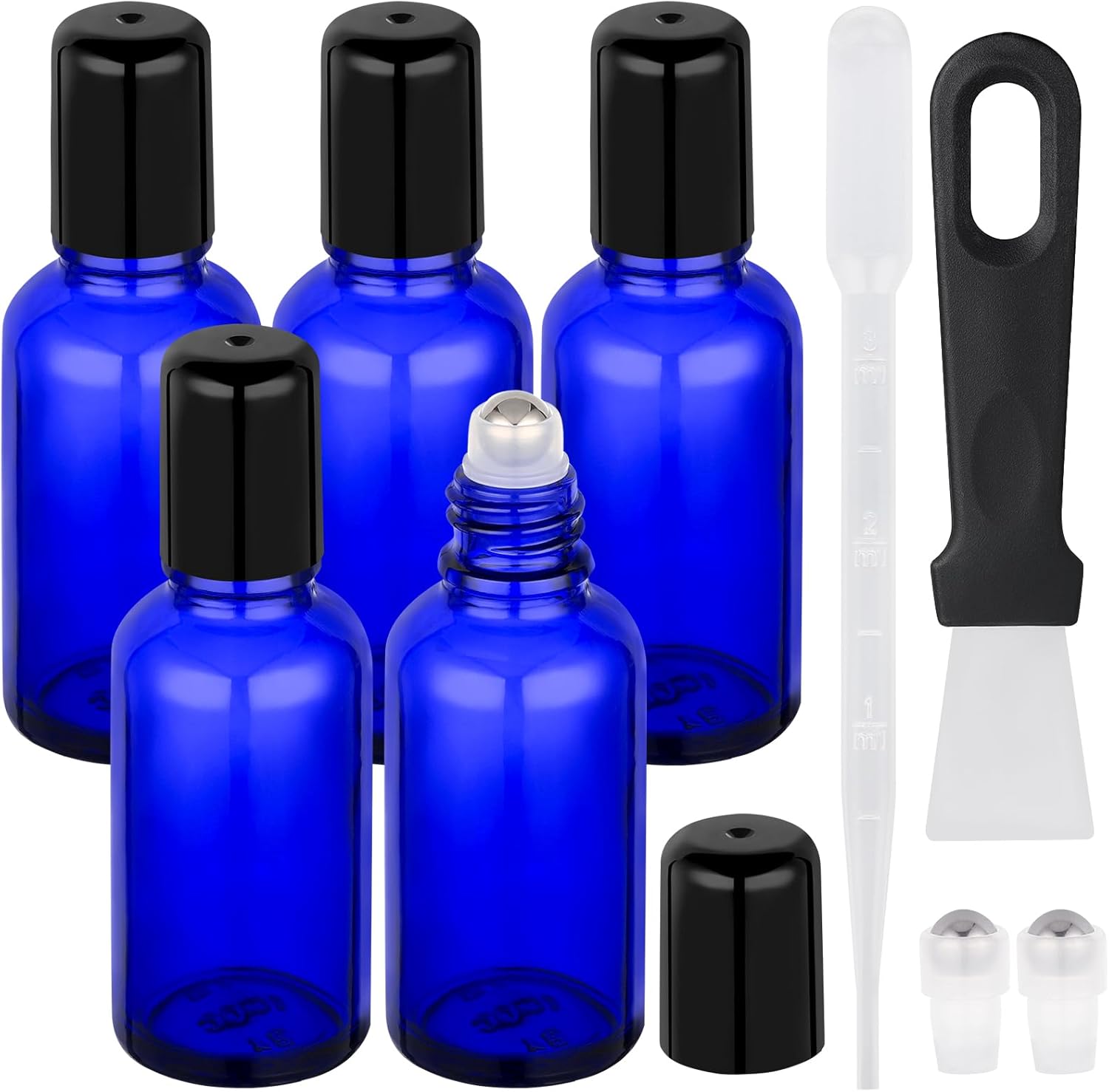 Amazon.com: Segbeauty 1oz Glass Essential Oil Roller Bottles Rollerball ...
