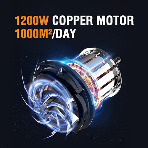 Miniatura 9 de MAXXT Pulverizadores de Pintura Sin Aire, Pulverizador de Pintura Motorizado de 3300PSI con Soporte, Máquina de Pintura de Alta Eficiencia para