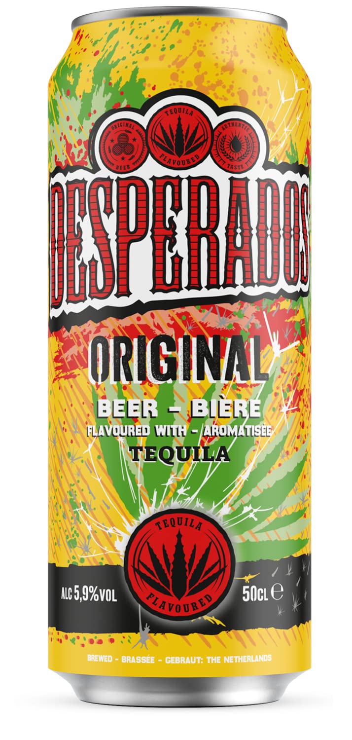 Desperados Cerveza Tequila Pack Lata, 25 x 50cl & El Aguila Sin Filtrar Cerveza Lager Especial Pack Lata, 24 x 33cl