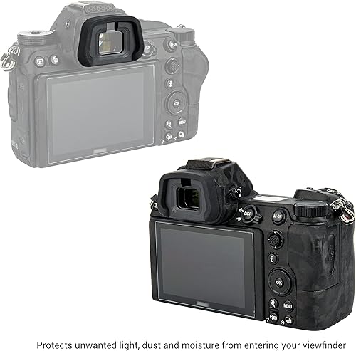 Miniatura 5 de JJC Paquete de 2 oculares DK-29 para Nikon Z7 II Z7 Z6 III Z6 II Z6 Z6 Z5, visor extendido de silicona suave, reemplazo de copa de goma Nikon DK-29