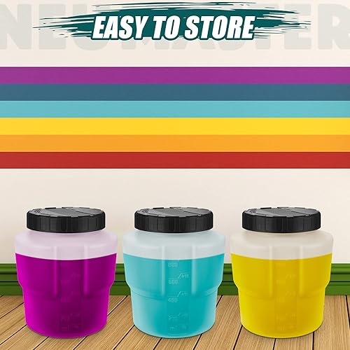 Miniatura 6 de NEU MASTER Kit de accesorios para rociadores de pintura N3140, incluyendo contenedor de 30.4 fl oz y cubierta, 4 boquillas, arandela de sellado de