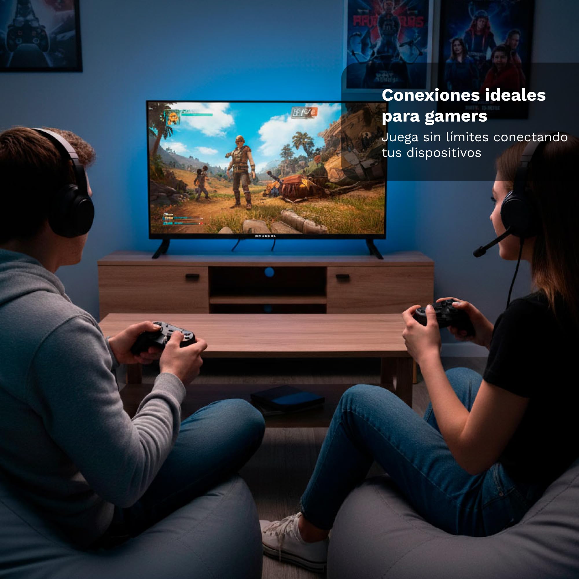 Grunkel QLED-4026VD Smart TV QLED 40” Full HD | Sistema VIDAA | TDT2 + Satélite HD | WiFi | USB Grabador | 3 HDMI | Sonido 20W