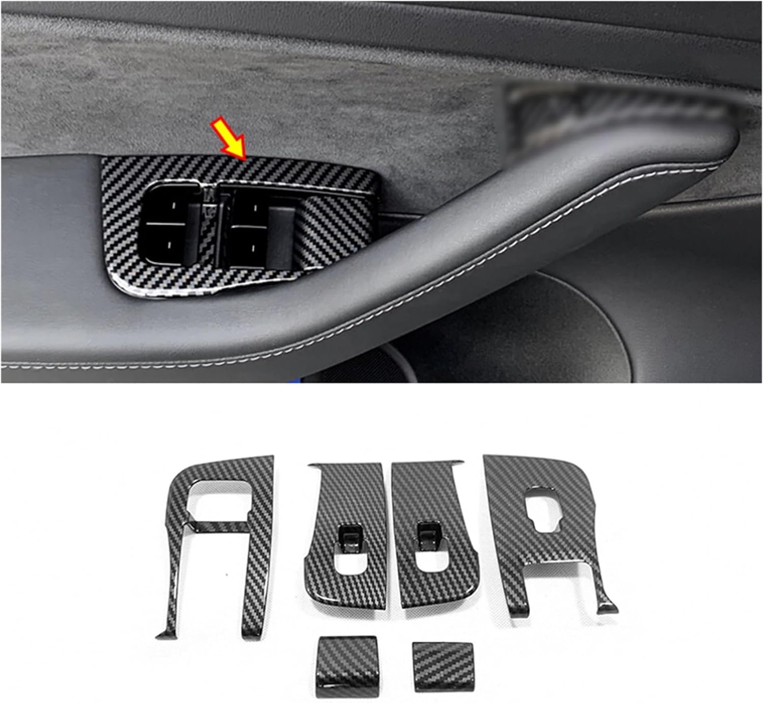 パワーウインドウスイッチ 車用 車のドアと窓ガラスリフトスイッチパネルカバートリムアクセサリー ために モデル ディスカウント 3 2017 201