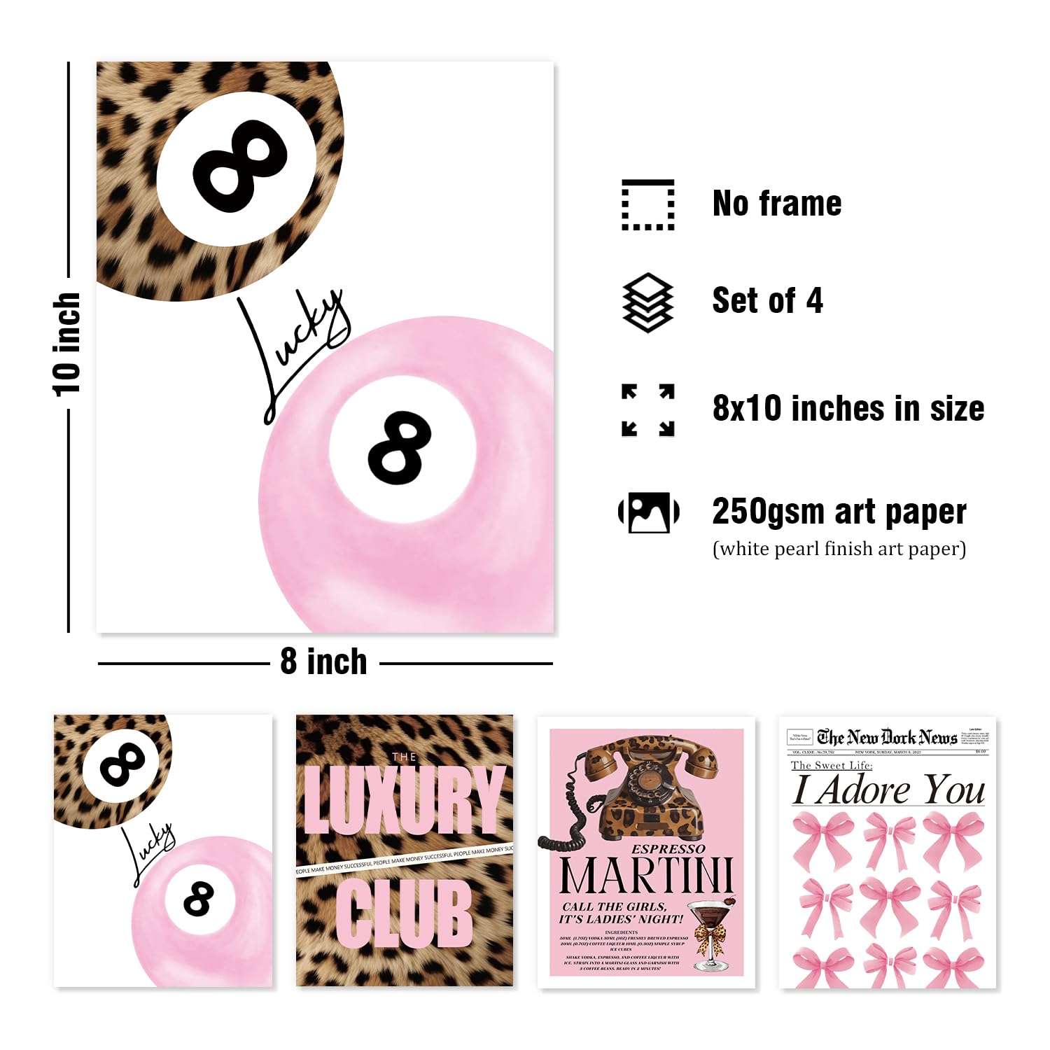 『 Pink cheetahs 』by Ally 20*20cm Pink cheetahs 』by Ally 20*20cm Pink Cheetah Digital Print
