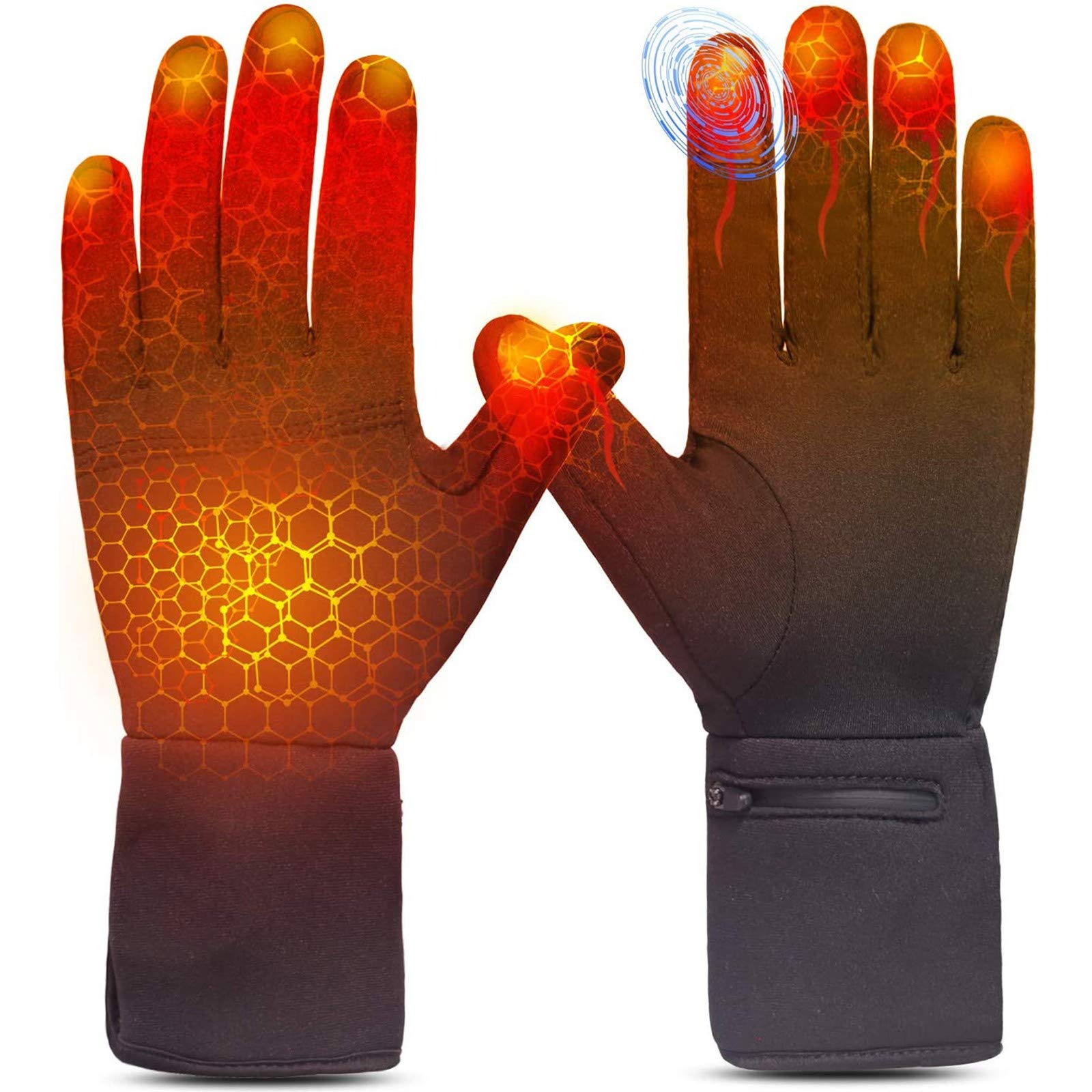 Gants Chauffants Rechargeables USB - 3 Niveaux De Chaleur - Imperméables Et Tactiles - Pour Randonnée, Ski, Vélo - Taille Unisexe