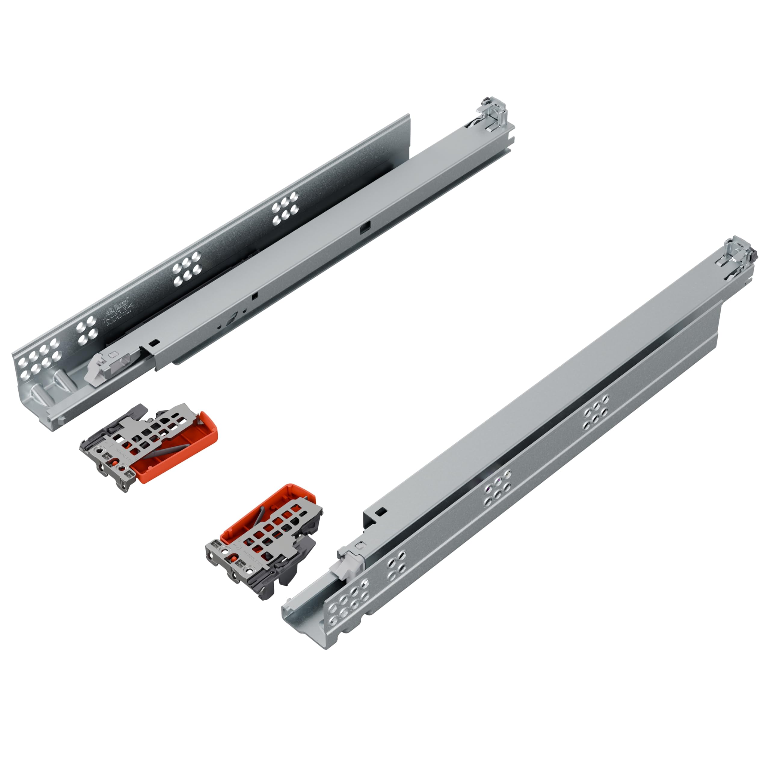 blum sortie totale Tandem 450 mm I coulisse à profil sous le tiroir invisible I sortie de tiroir Soft-close avec amortissement blumotion I sortie pour meuble de cuisine I système coulisses 1 paire