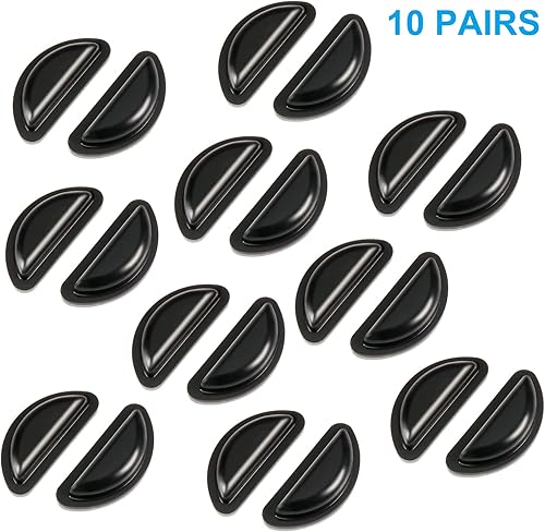 Miniatura 13 de 20 pares (transparentes) de almohadillas para la nariz SURMAP para gafas, cómodas almohadillas de silicona suave para la nariz, antideslizantes