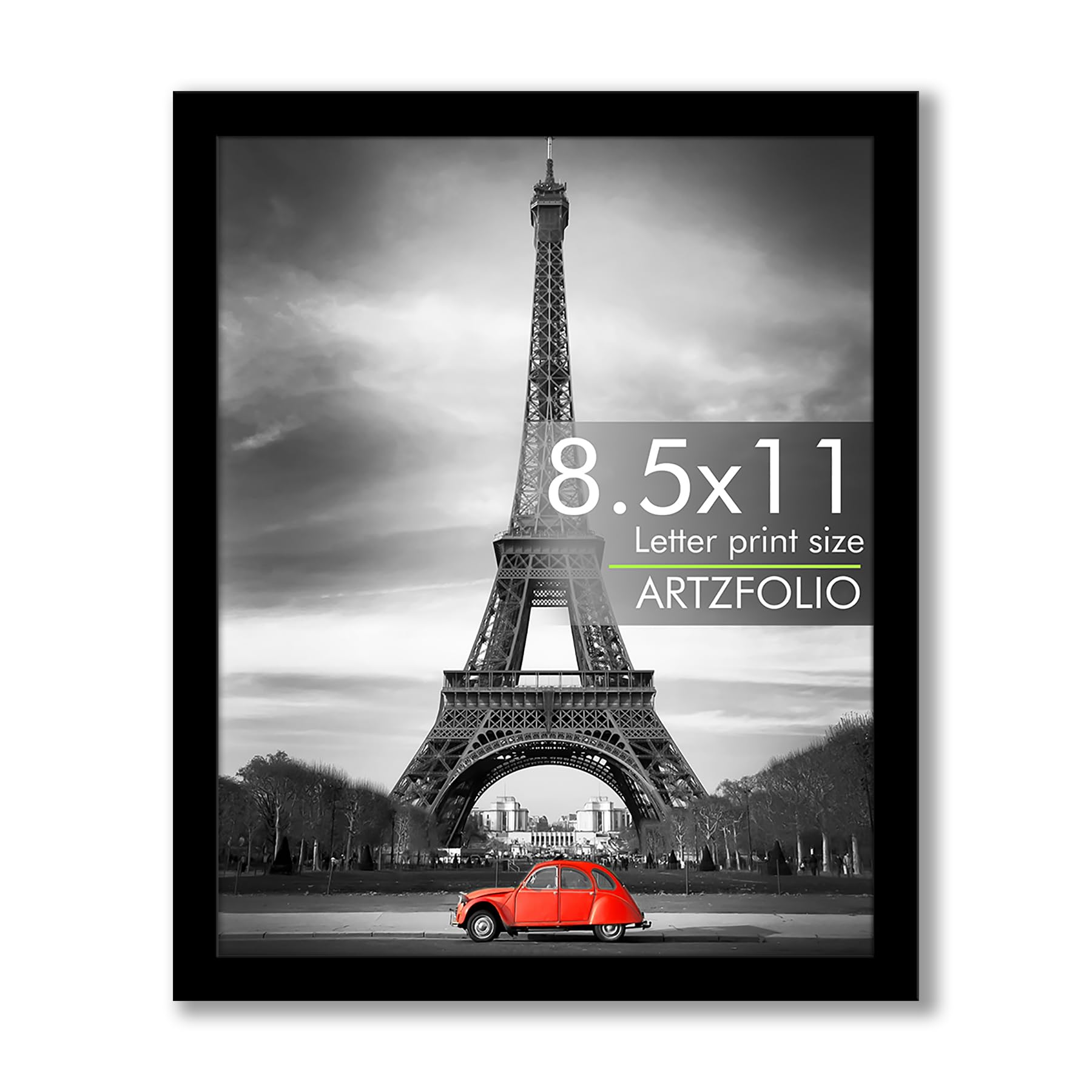ArtzFolio Wall & Table Photo Frame D561 | Wall Photo Frame Collage for Living Room | Picture Frames Bedroom, Home & Office Decoration | Black | Letter Size | 8.5x11 inch (22x28 cms)