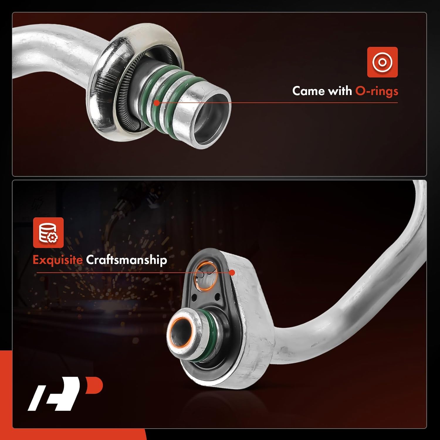 A-Premium A/C Liquid Line Hose Assembly Compatible with Jeep Liberty, 2006 2007, 2.8L 3.7L, Condenser to Evap, w/Orifice Tube