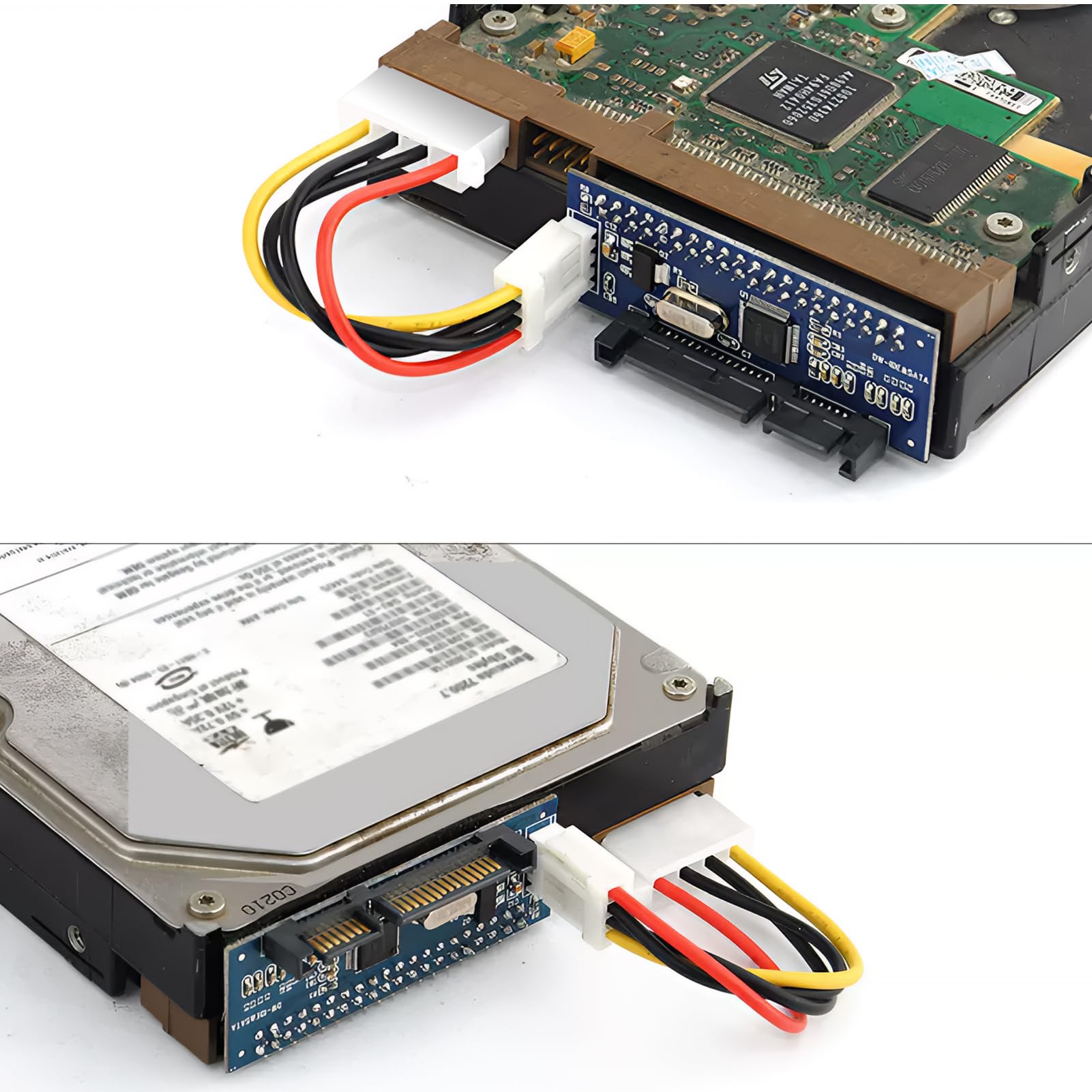Adaptateur IDE SATA Convertisseur 40 Broches vers SATA Femelle pour Disque Dur 3,5"