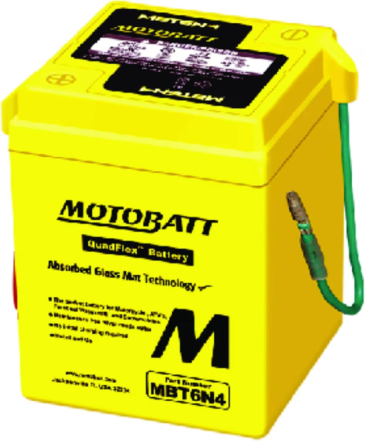 MotoBatt MBT6N4 Battery