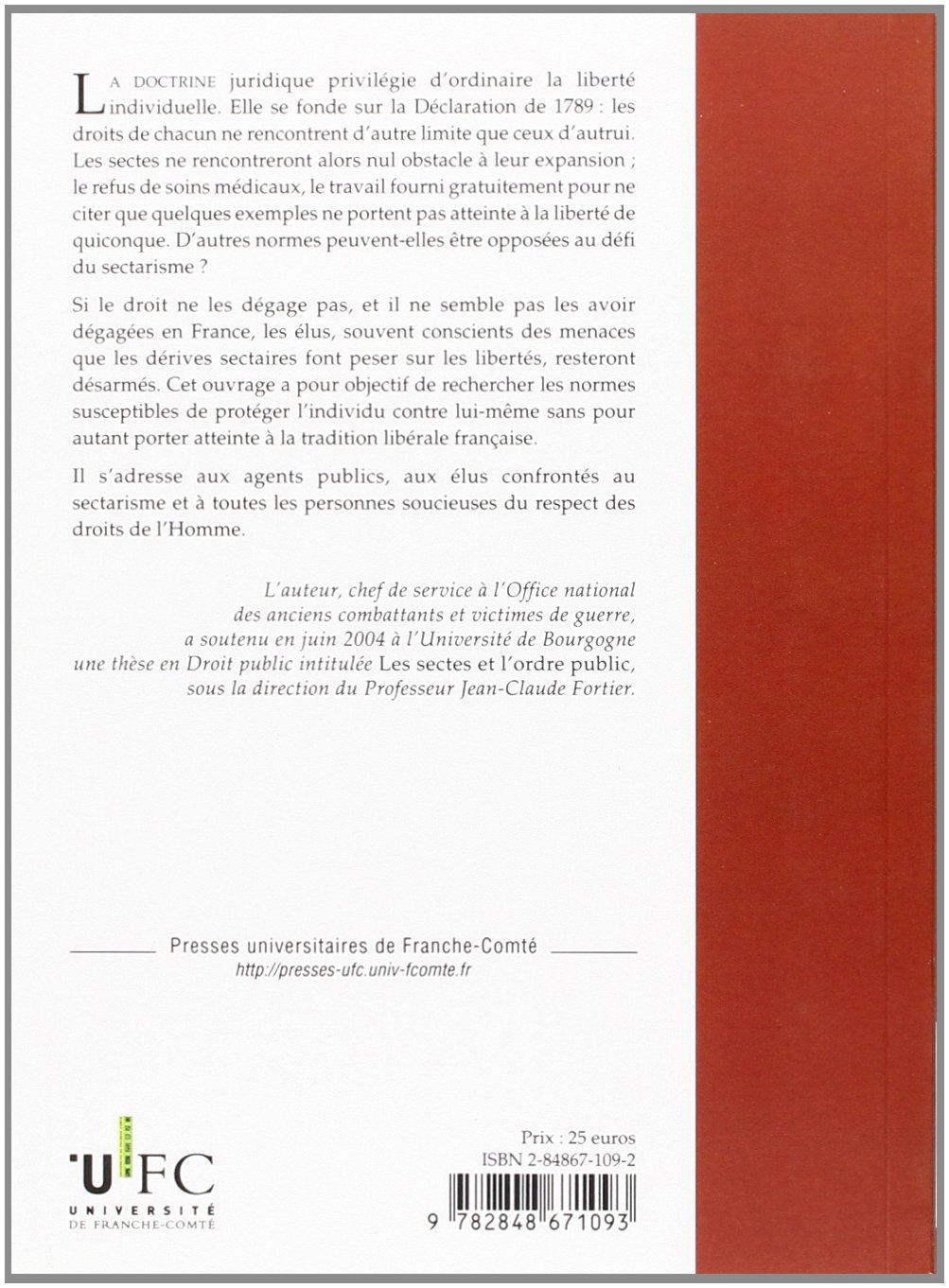 Les sectes et l'ordre public
