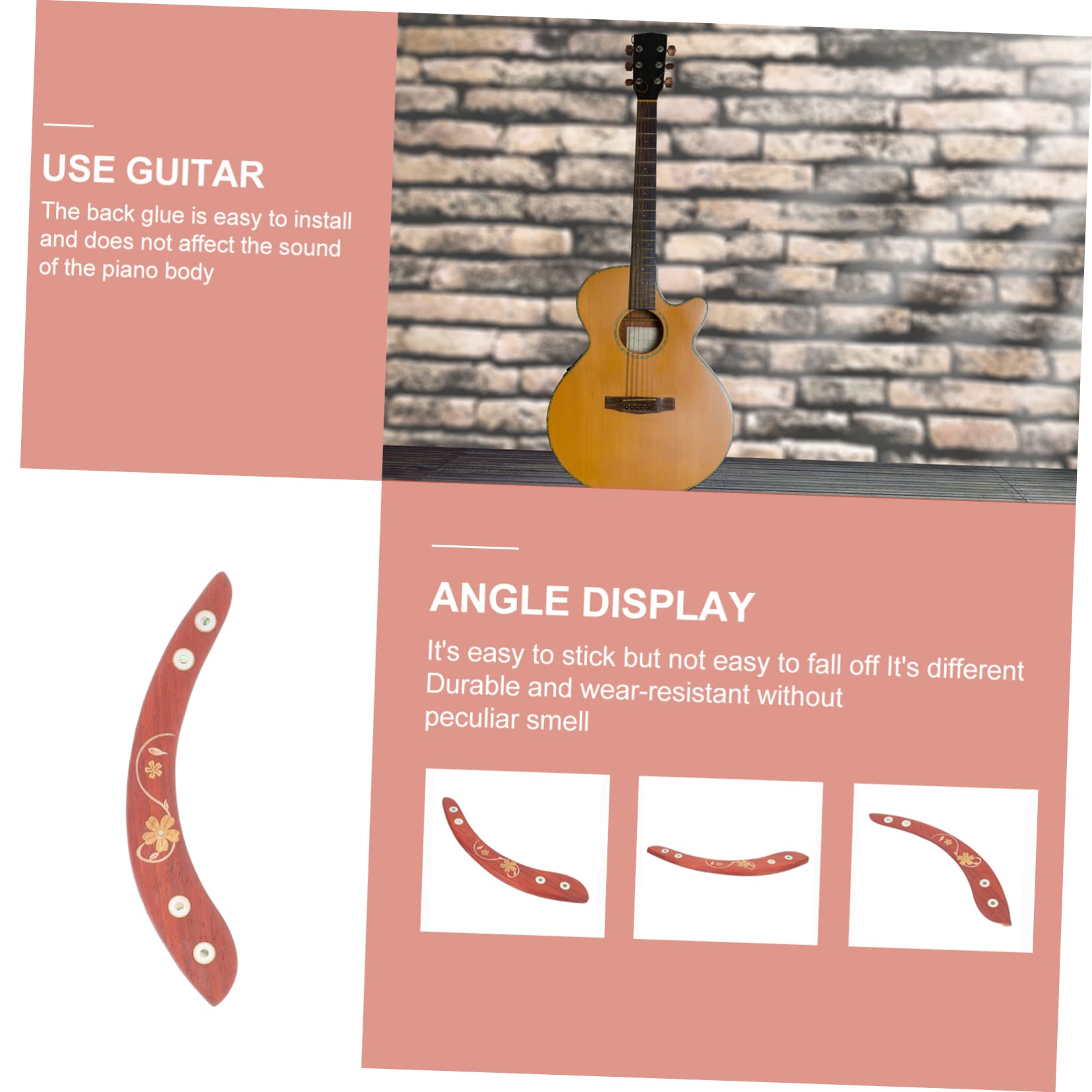 Toyvian 3 Pièces Accoudoir De Guitare Pièce De Guitare Pratique Pièces De Accessoire De Protection De Main Courante De Support De Micros s