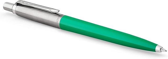 Parker Jotter Originals Gel Pen |'90s Retro Green Finish | Medium Point (0.7 mm) | Blue Ink | 1 Count