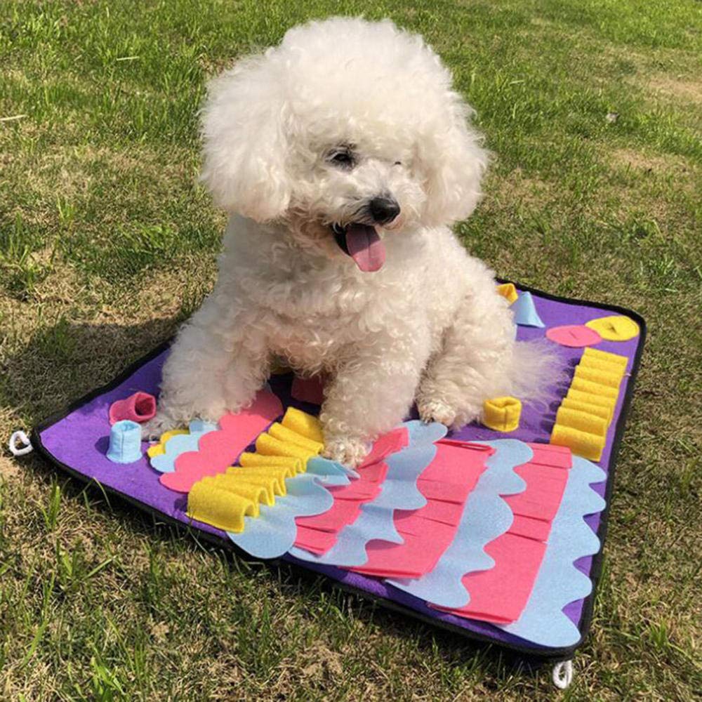 Trainingspads Für Hunde Waschbare Schnupftabakmatte Für Hunde Haustierfütterungsmatte Nosework Training Pad Puzzle Toys 2St