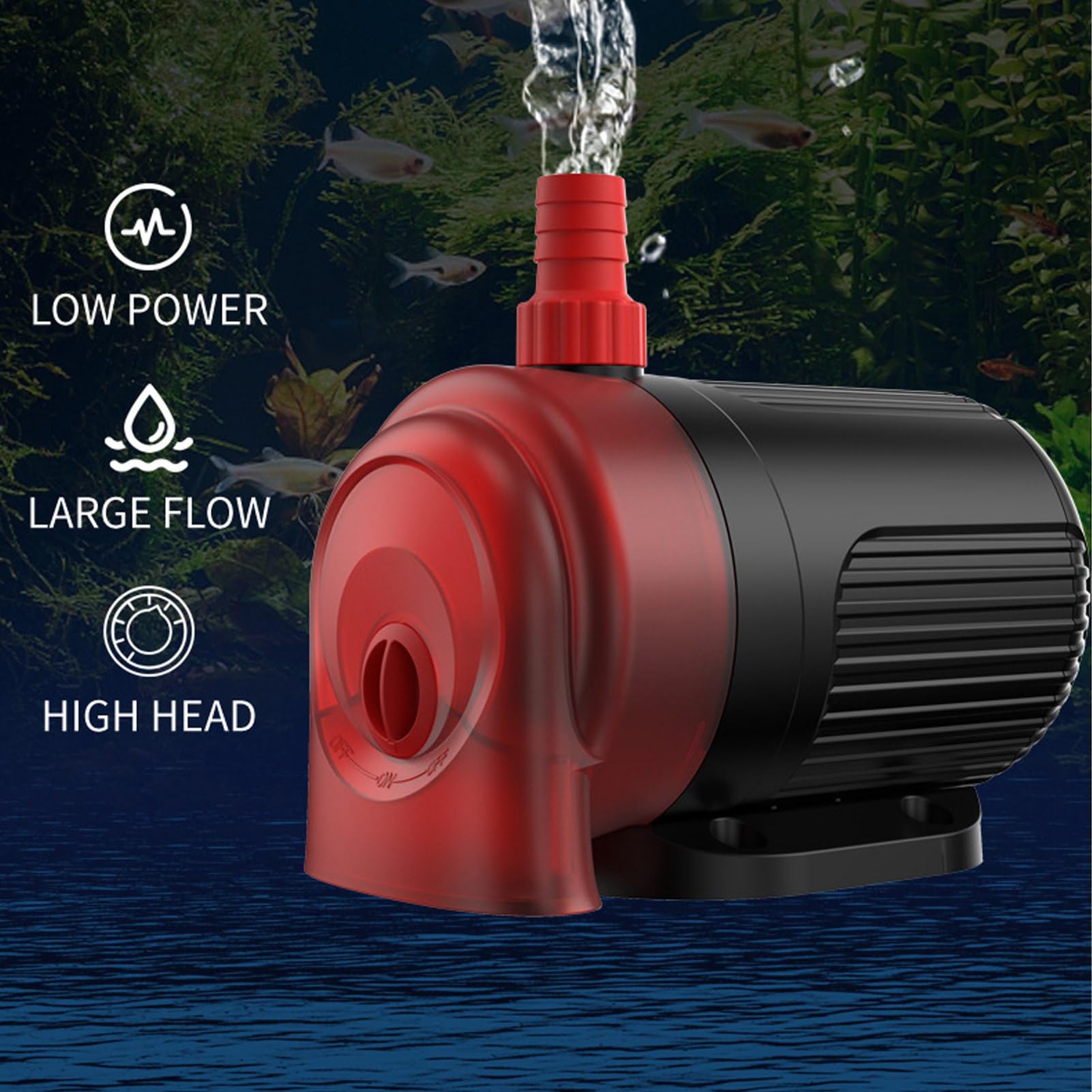 Bomba Sumergible para Acuario, Bomba de Agua Profesional de Doble Uso con Circulación Eficiente Y Silenciosa, Bomba de Agua con Filtro de Acuario, Pequeña Bomba de Fuente para Acuario, Fuente de(#1)