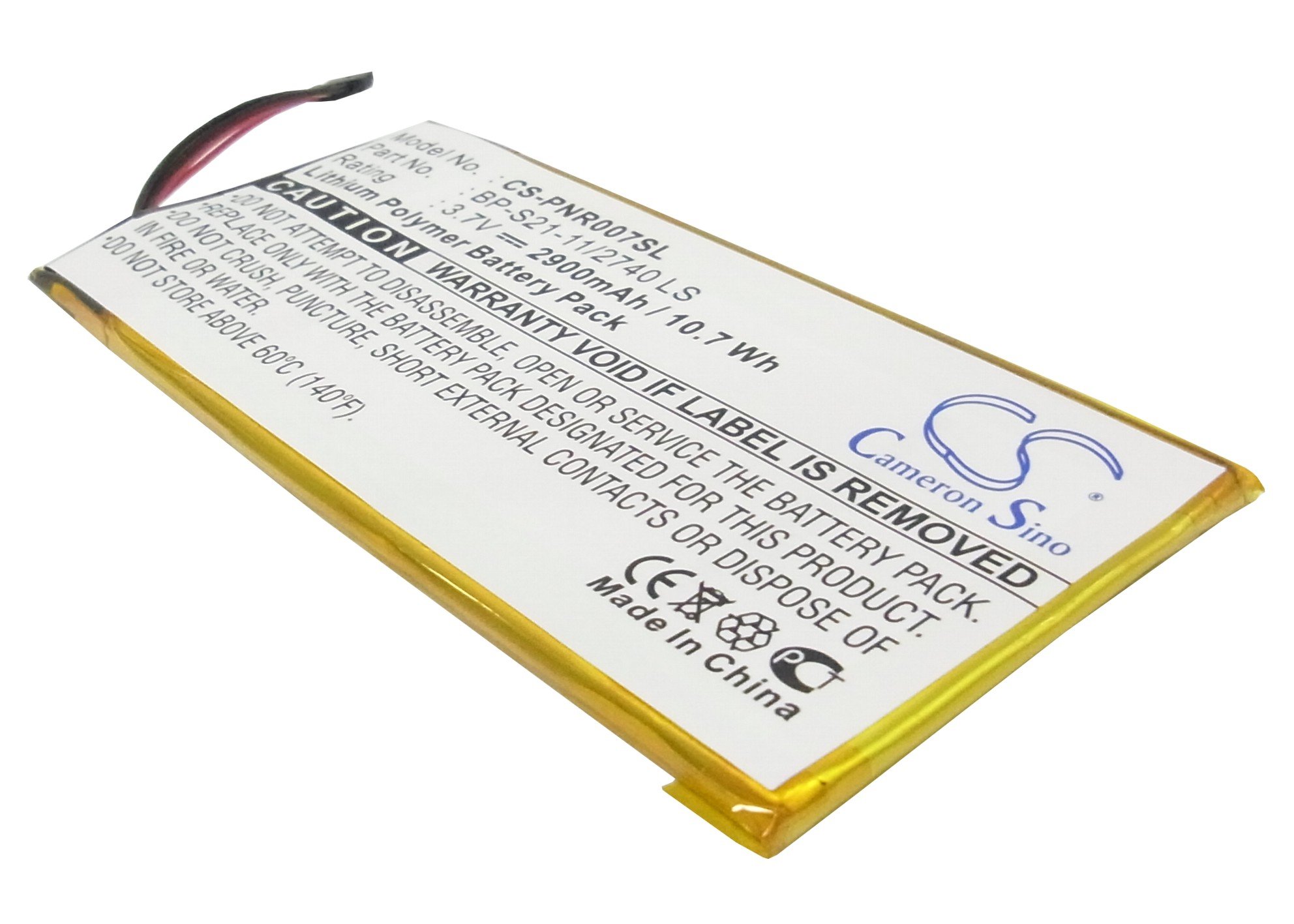 2900mAh Battery For Pandigital Novel 7, PRD07T20WBL1