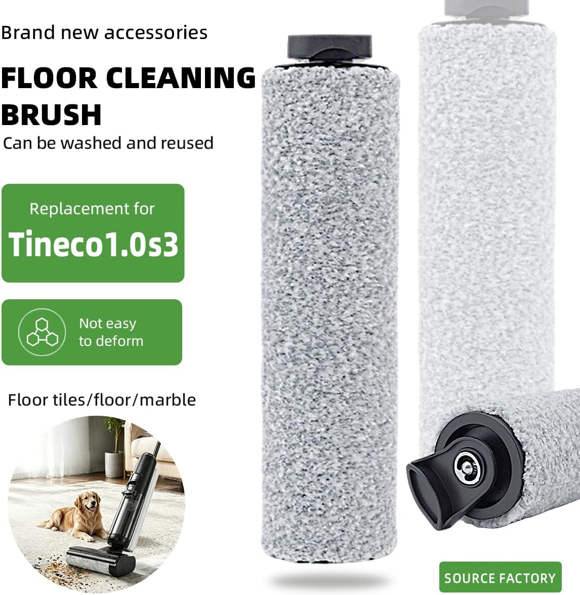 Roller Brush and Filters Replacement Parts for Tineco iFloor 3, S3 image 2