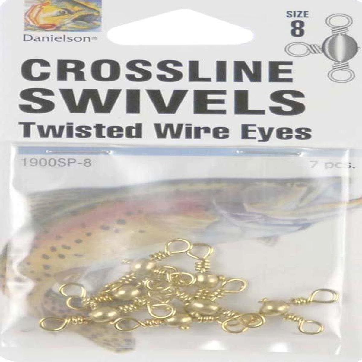 Danielson Swivels Crossline Sp Brass Fishing Equipment, Size 8