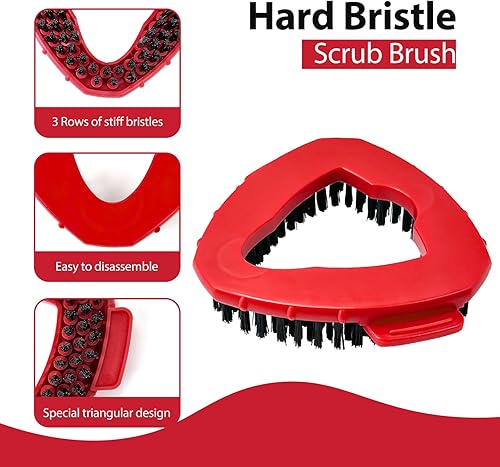 Miniatura 6 de Juego de repuesto de trapeador giratorio para sistema O-Ceda EasyWring de 1 tanque, incluye 2 cabezales de repuesto para trapeador, 1 mango de