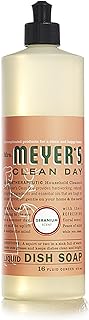 MRS. MEYER'S CLEAN DAY Liquid Dish Soap, Geranium, 16 Fluid Ounce