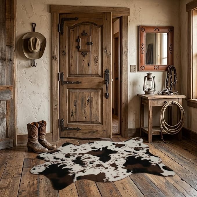 Alfombra MustMat Cow Print para Dormitorio, Sala, 2'6''x3'7'' miniatura 5