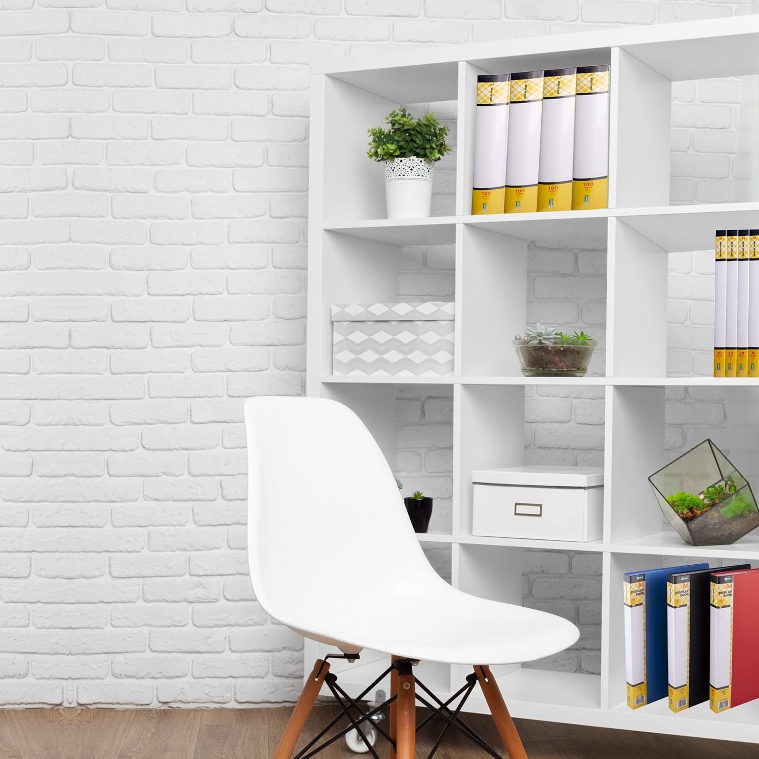 D.RECT Display Book PP A4, 30 Sleeves, Display Folder, Solid, Presentation Folder, Offer Folder, Blue