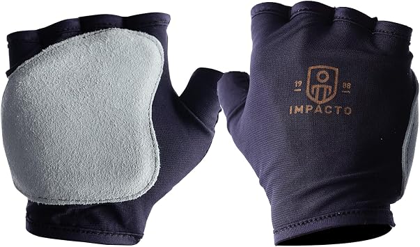 Impacto Gloves,L,Bl/Gr,Fingerless,PR