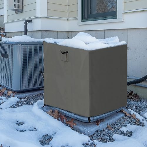 Miniatura 6 de ABCCANOPY Cubierta protectora impermeable para muebles de exterior, cubierta cuadrada universal para muebles, 30 x 30 x 32 pulgadas, gris