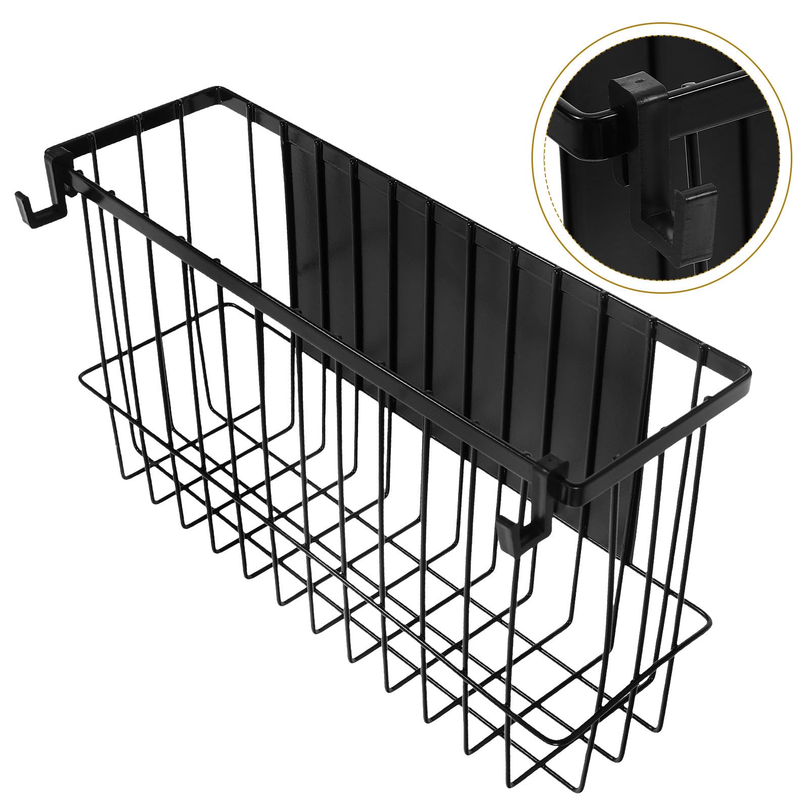 DOITOOL Organizador Magnético para Refrigerador Negro de Hierro Resistente