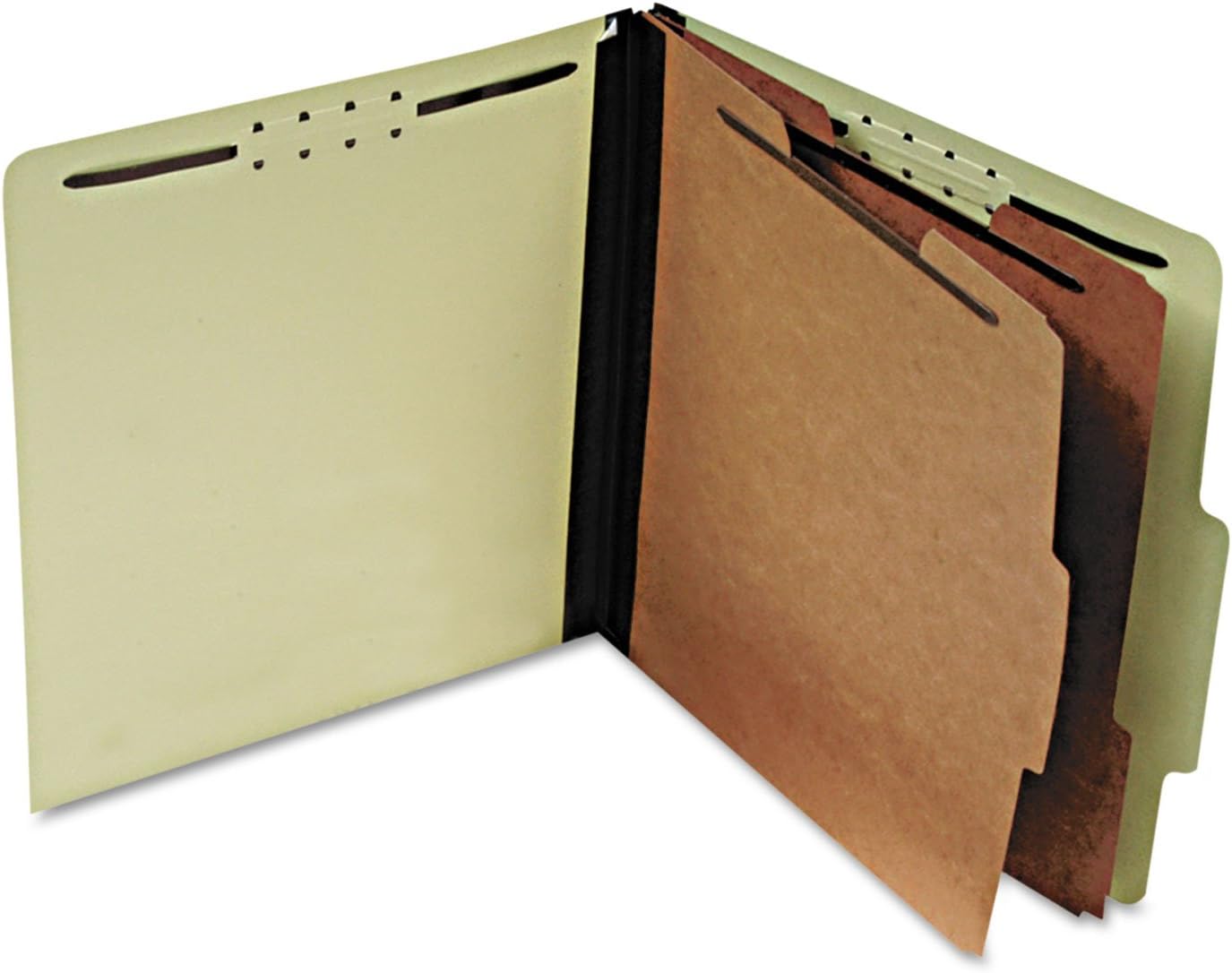 Pendaflex Classification Folder, 2 Dividers, Letter, 10/BX, Gray