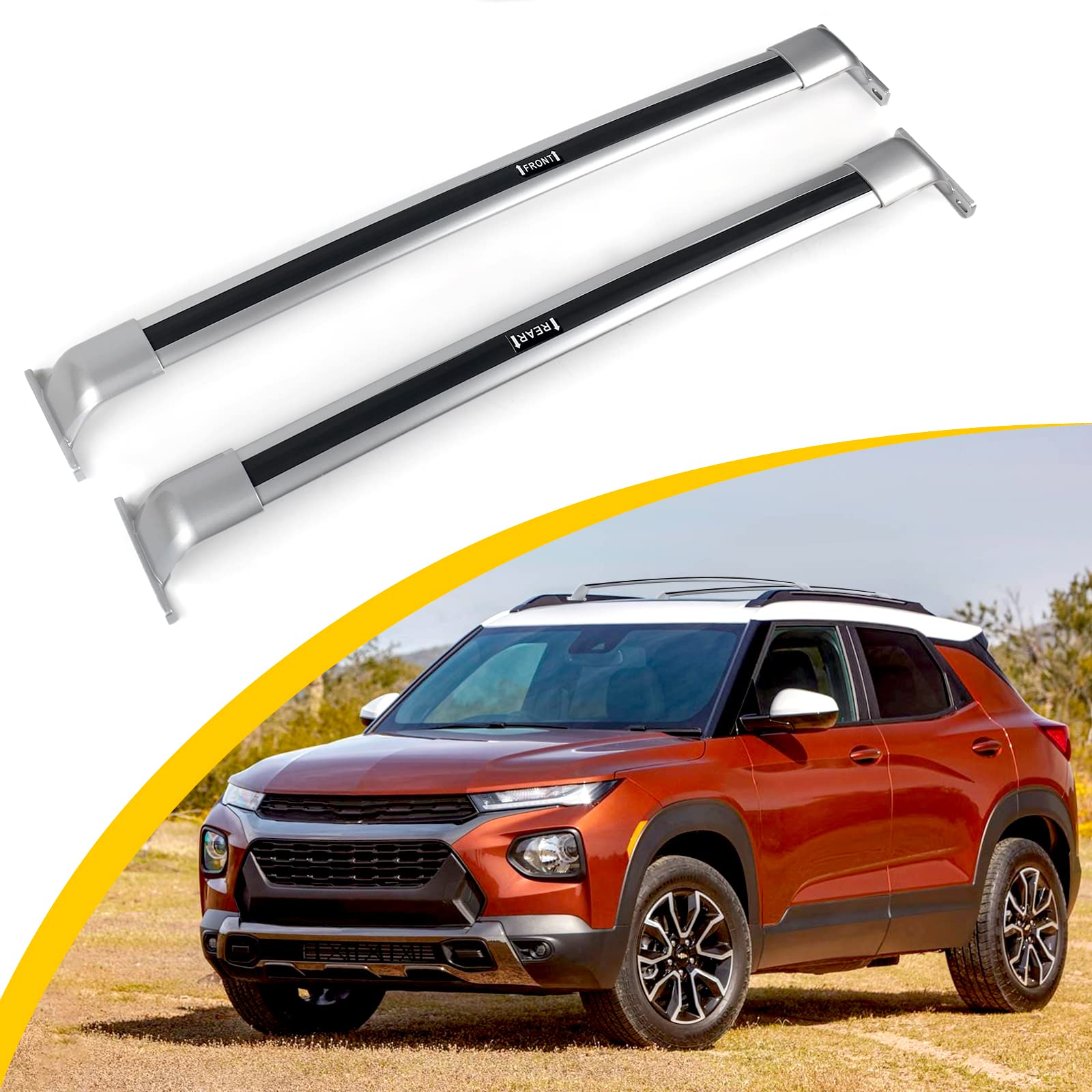 Snapklik.com : Huray Roof Rail Racks For Chevy Chevrolet Trailblazer ...