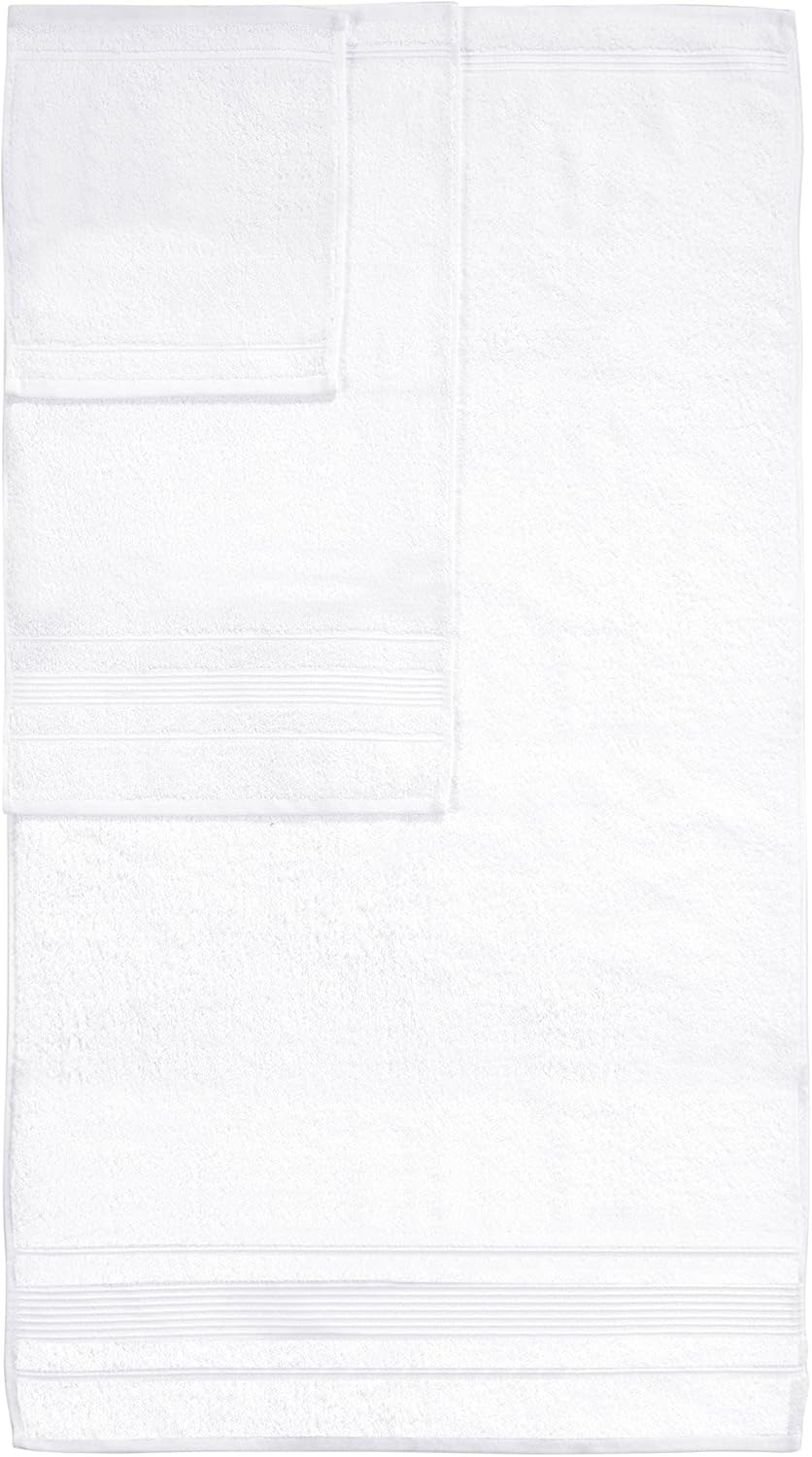 Qute Home Personalized Custom 3-Piece Towel Set – Bath, Hand & Washcloth – 100% Cotton, Soft & Absorbent – Embroidered Name or Monogram – Hotel Towels for Bathroom, Spa, Hotel, Wedding & Gift – White - Image 6