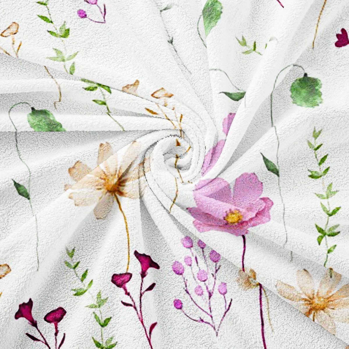 Erosebridal Watercolor Floral Couch Cover Pink Beige Flower Sofa Cover 71" X 118" Modern Minimalist White Couch Protector for Sectional Sofasrustic Farmhouse Washable Non Slip Sofa Protector