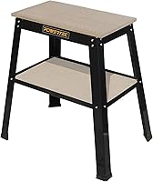 POWERTEC UT1002 Universal Tool Stand - Expandable 20x25" MDF Split Top, 32" Height, 500lb Capacity for Drill Press, Band Saw, Belt Sander