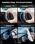 MRGLAS 2026 Upgraded 360° Rotation Vacuum Magnetic Phone Holder Stand | For Magsafe Suction Cup Phone Mount [109+LBS Strongest Suction & Magnetic] Adjustable Swivel Lock, for Car/Gym/Mirror/Kitchen
