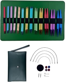 Hand Knitting Tool Aluminum Interchangeable Knitting Needle Tool Knitting Starter Designed for Handmade Enthusiasts