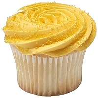 Vista 4 de DecoPac Azúcar de Decoración, Chispas de Azúcar Comestible Amarillas, Azúcar de Decoración Comestible en Recipiente Portátil, Mezcla de Chispas