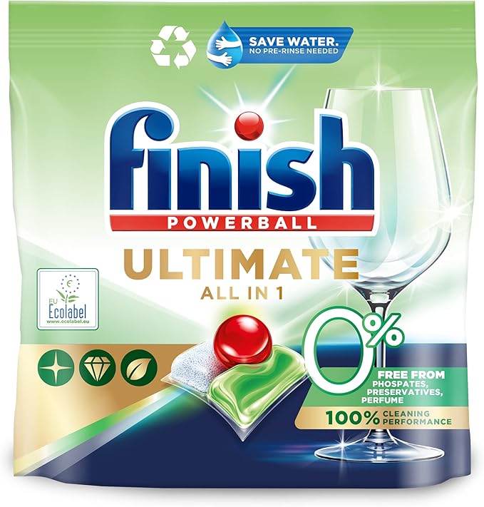 Finish Powerball Dishwasher Tablets Ultimate All in 1 Fragrance Free