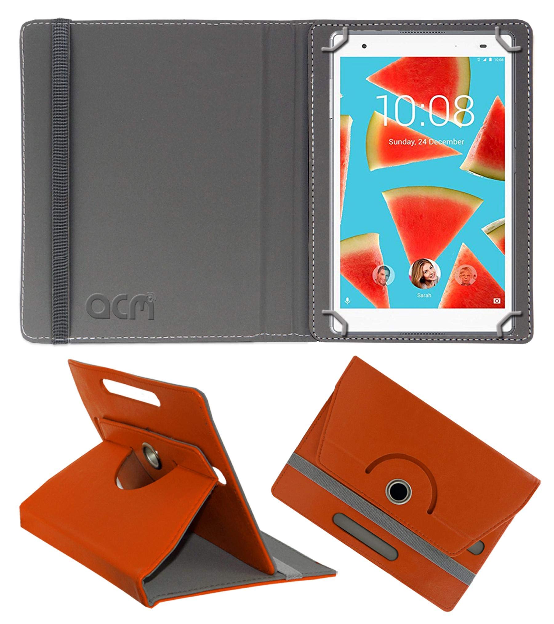 Acm Rotating Leather Flip Case Compatible with Lenovo Tab 4 8 Plus Tb-8704X Tablet Cover Stand Orange (B08D3S9GP2) Amazon Price History, Amazon Price Tracker