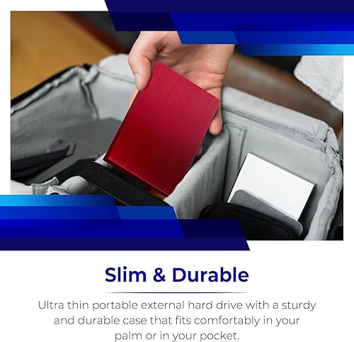Miniatura 3 de Disco duro externo de 1 TB HDD de 2.5 pulgadas, almacenamiento de datos externo, tamaño de bolsillo, disco duro de respaldo USB 3.0 Hardrive