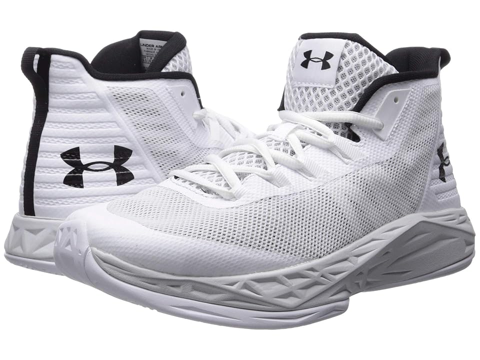 

Under Armour UA Jet Mid (White/Elemental/Black) Men's Shoes, Gray