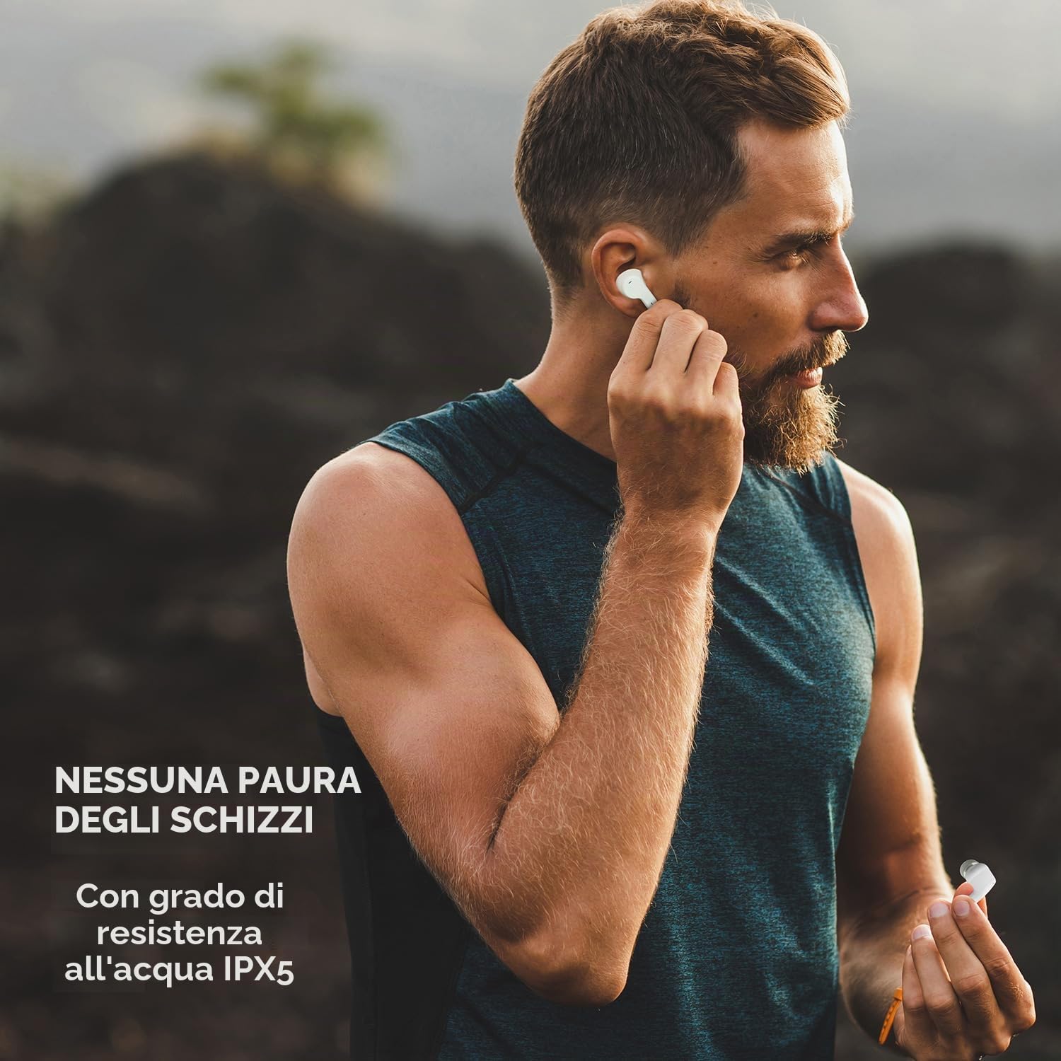 CREATIVE Zen Air Pro (Nero) Cuffie True Wireless con Riduzione Attiva del Rumore, Modalità Ambiente, LE Audio, Bluetooth 5.3, IPX5, Fino a 33 Ore di Autonomia della Batteria