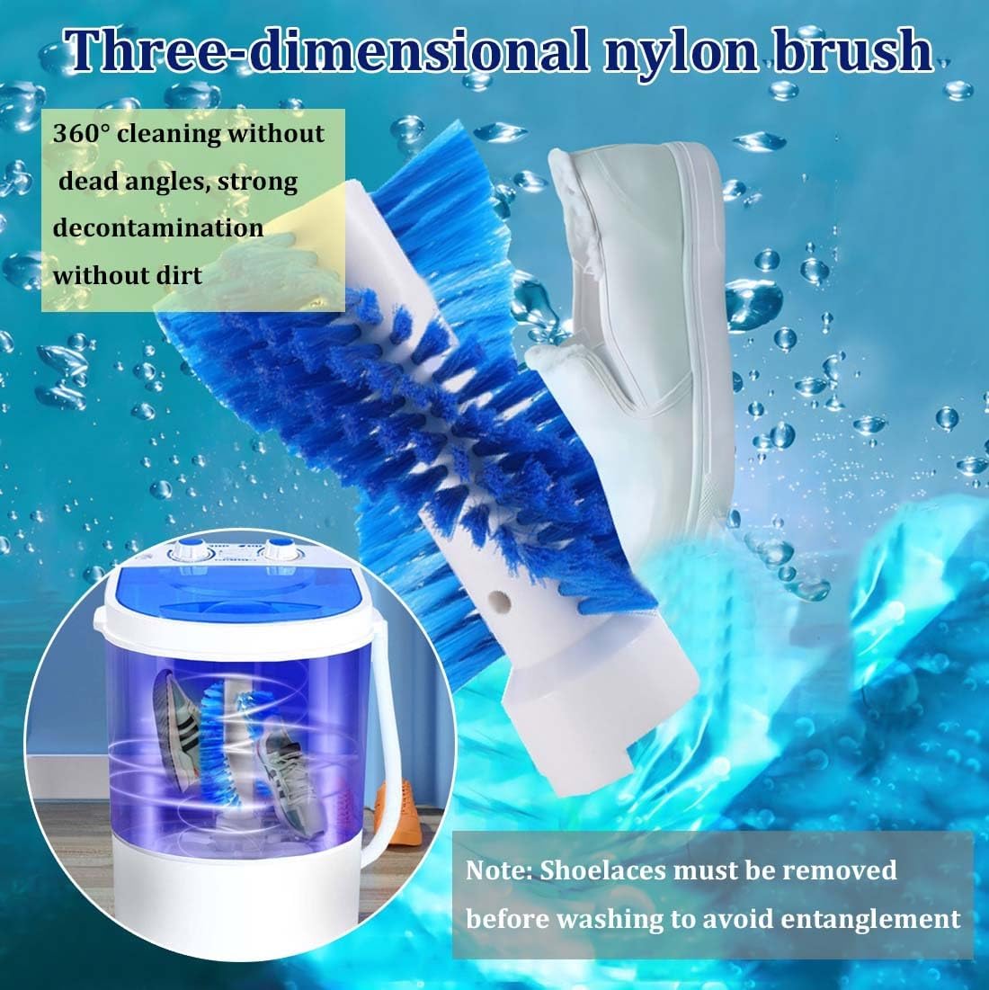 Home Washing Machine Semi-Automatic Mini Washing Machine Portable Clothes Washer Washing Capacity 2kg/4.4lb Save Space