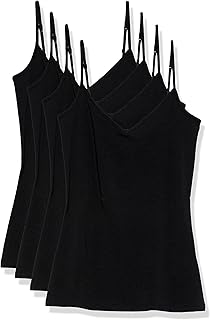Women's Slim-Fit Knit V-Neck Layering Cami (Available in Plus Size), Pack of 4